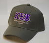 KEY structured Hat w/ Purple Pearls