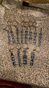 ALP Number Keychains