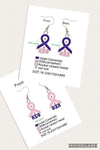 KEY Ribbon Earring Set