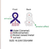 Purple Ribbon Pin
